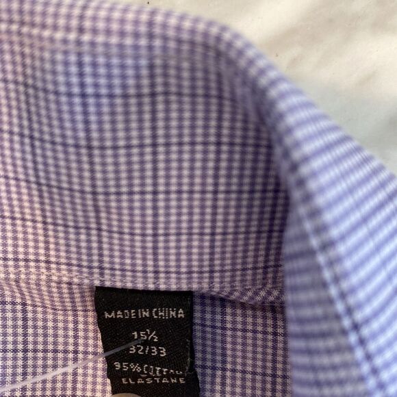 JOHN VARVATOS USA Modern Fit Long Sleeve Button Up Shirt. 15.5”(32/33) Slim fit - Picture 9 of 10